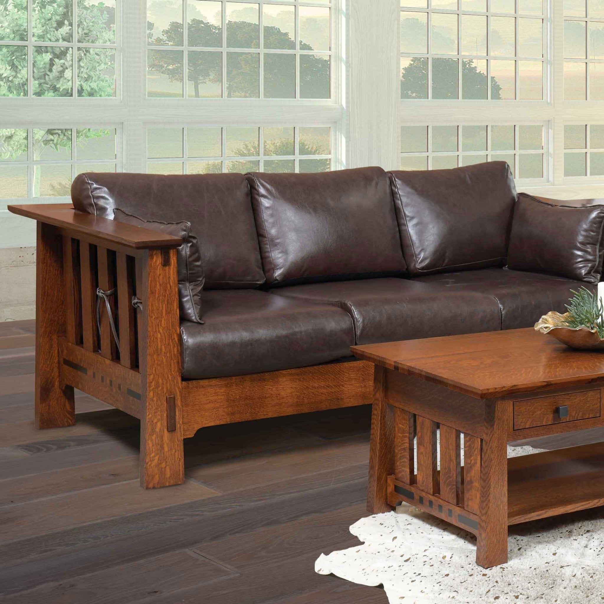 Mission Style Sofas Ranch Living Room Mission Style Furniture Set