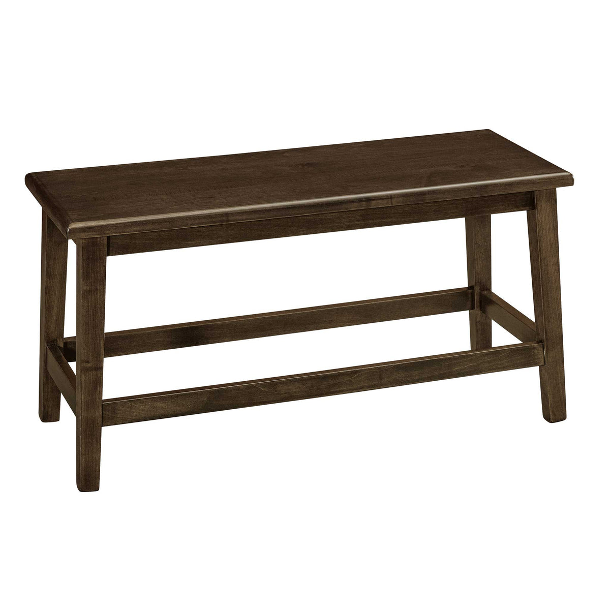 Amish Coby Solid Wood Bench - 18" Height