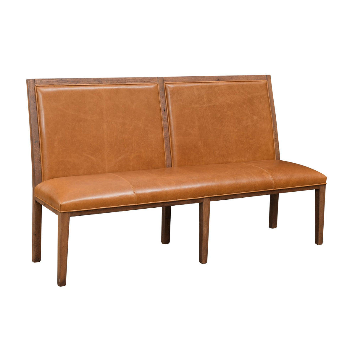 Amish Promontory Rustic Barnwood Banquette