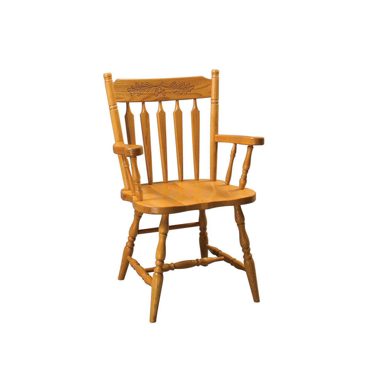 Amish Windsor Comb Arrowback Chair with Acorn Back