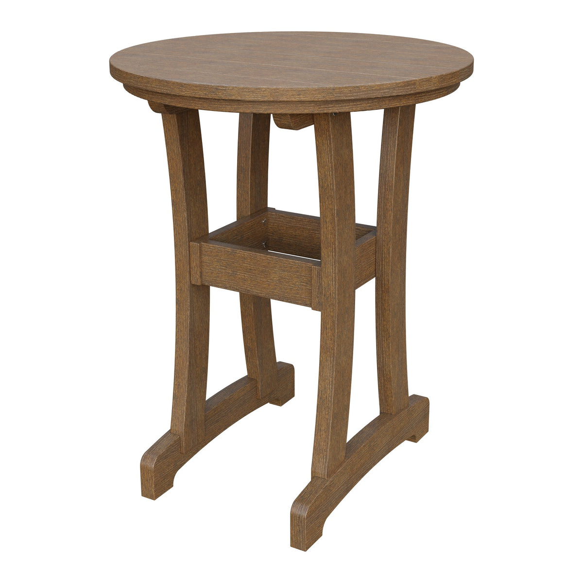 Amish Legacy 30" Round Outdoor Counter Table in Antique Mahogany