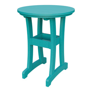 Amish Legacy 30" Round Outdoor Counter Table in Aruba Blue
