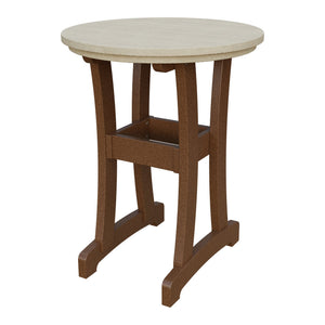 Amish Legacy 30" Round Outdoor Counter Table in Birchwood & Tudor Brown