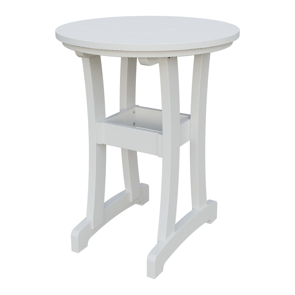 Amish Legacy 30" Round Outdoor Counter Table in Bright White