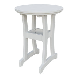 Amish Legacy 30" Round Outdoor Counter Table in Bright White