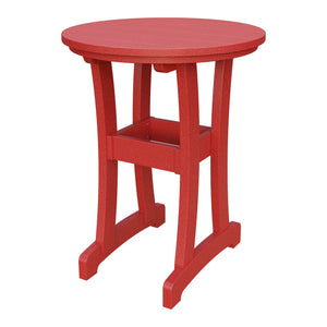 Amish Legacy 30" Round Outdoor Counter Table in Cardinal Red