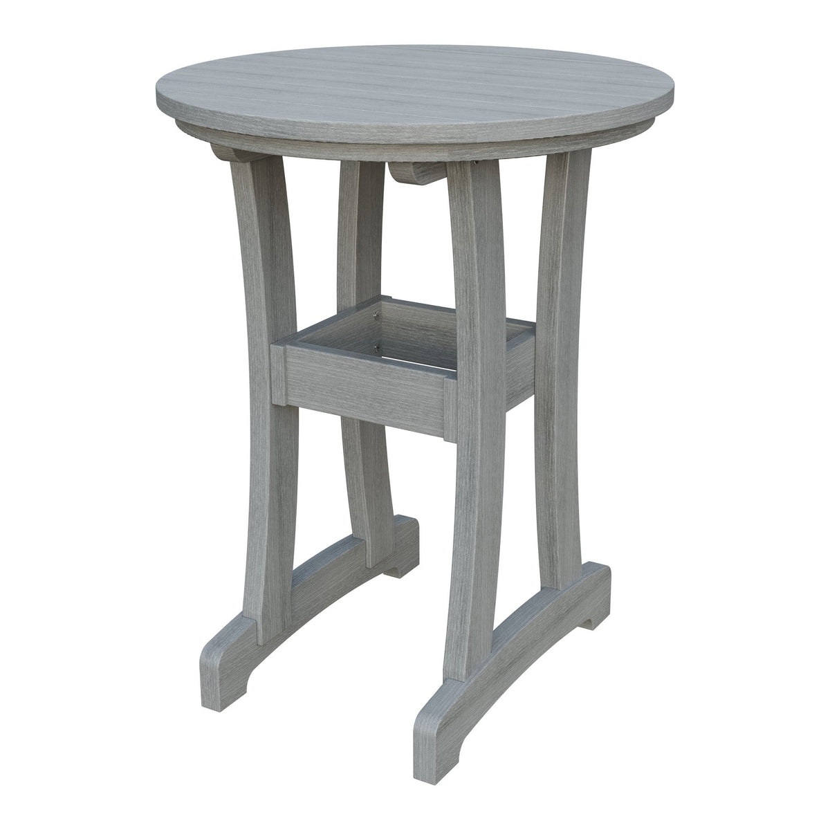 Amish Legacy 30" Round Outdoor Counter Table in Driftwood Gray