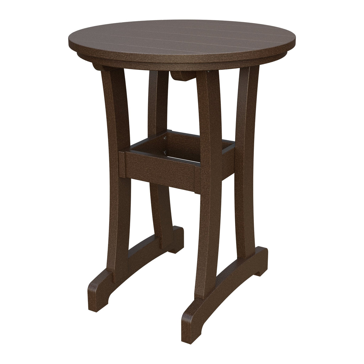 Amish Legacy 30" Round Outdoor Counter Table in Milwaukee Brown