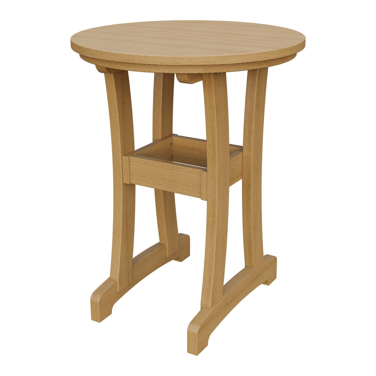 Amish Legacy 30" Round Outdoor Counter Table in Natural Teak