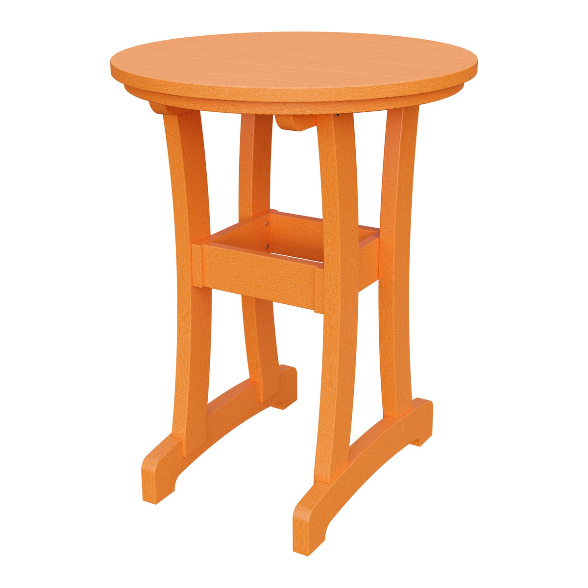 Amish Legacy 30" Round Outdoor Counter Table in Bright Orange