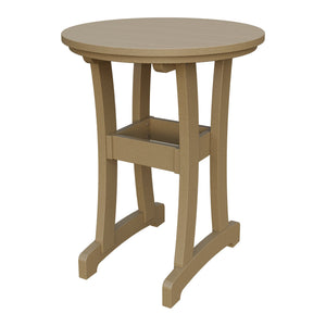 Amish Legacy 30" Round Outdoor Counter Table in Weathered Wood