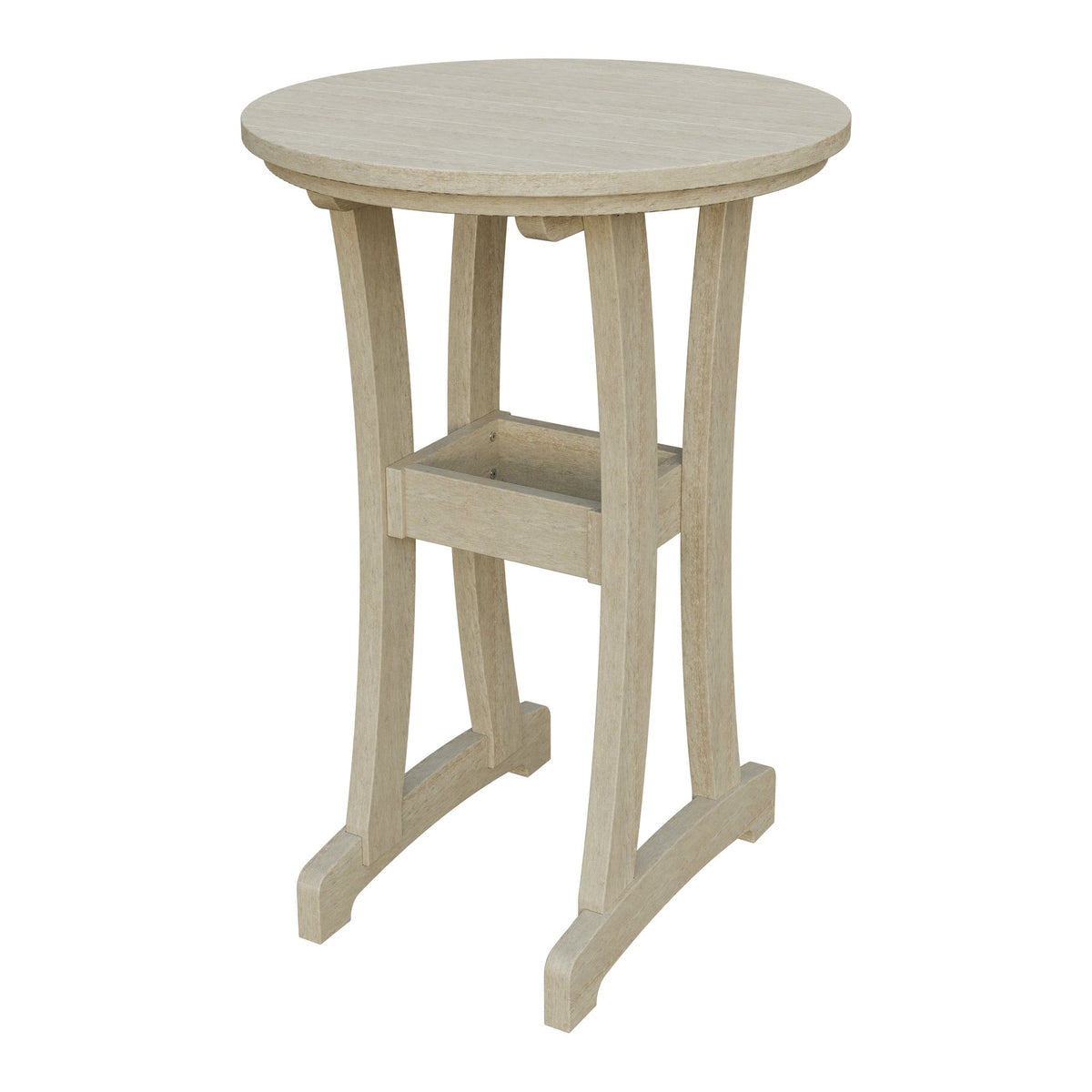 Amish Legacy 30" Round Outdoor Bar Table in Birchwood