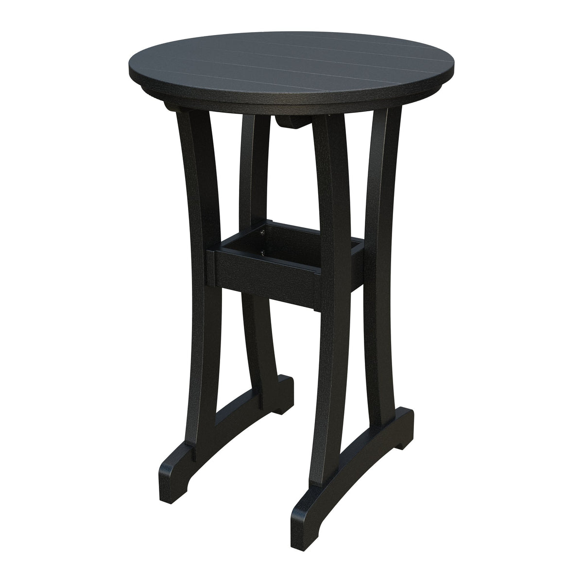Amish Legacy 30" Round Outdoor Bar Table in Black