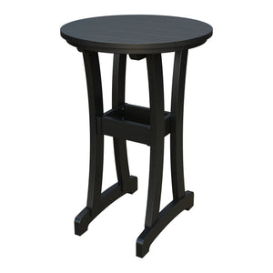 Amish Legacy 30" Round Outdoor Bar Table in Black