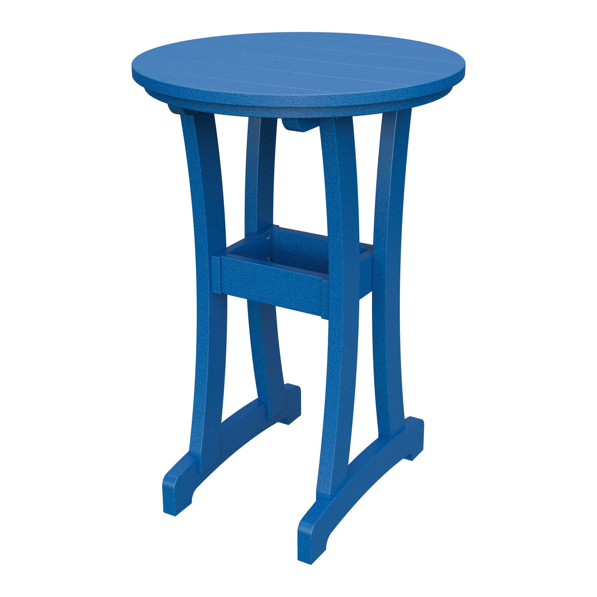 Amish Legacy 30" Round Outdoor Bar Table in Blue