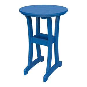 Amish Legacy 30" Round Outdoor Bar Table in Blue