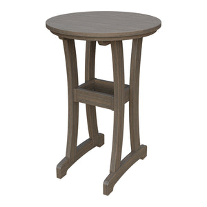 Amish Legacy 30" Round Outdoor Bar Table in Brazilian Walnut