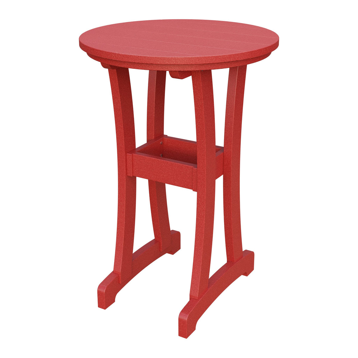 Amish Legacy 30" Round Outdoor Bar Table in Cardinal Red