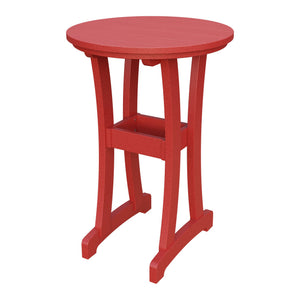 Amish Legacy 30" Round Outdoor Bar Table in Cardinal Red