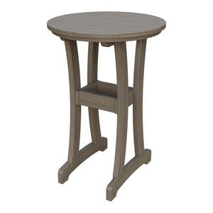 Amish Legacy 30" Round Outdoor Bar Table in Coastal Gray