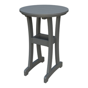 Amish Legacy 30" Round Outdoor Bar Table in Gray