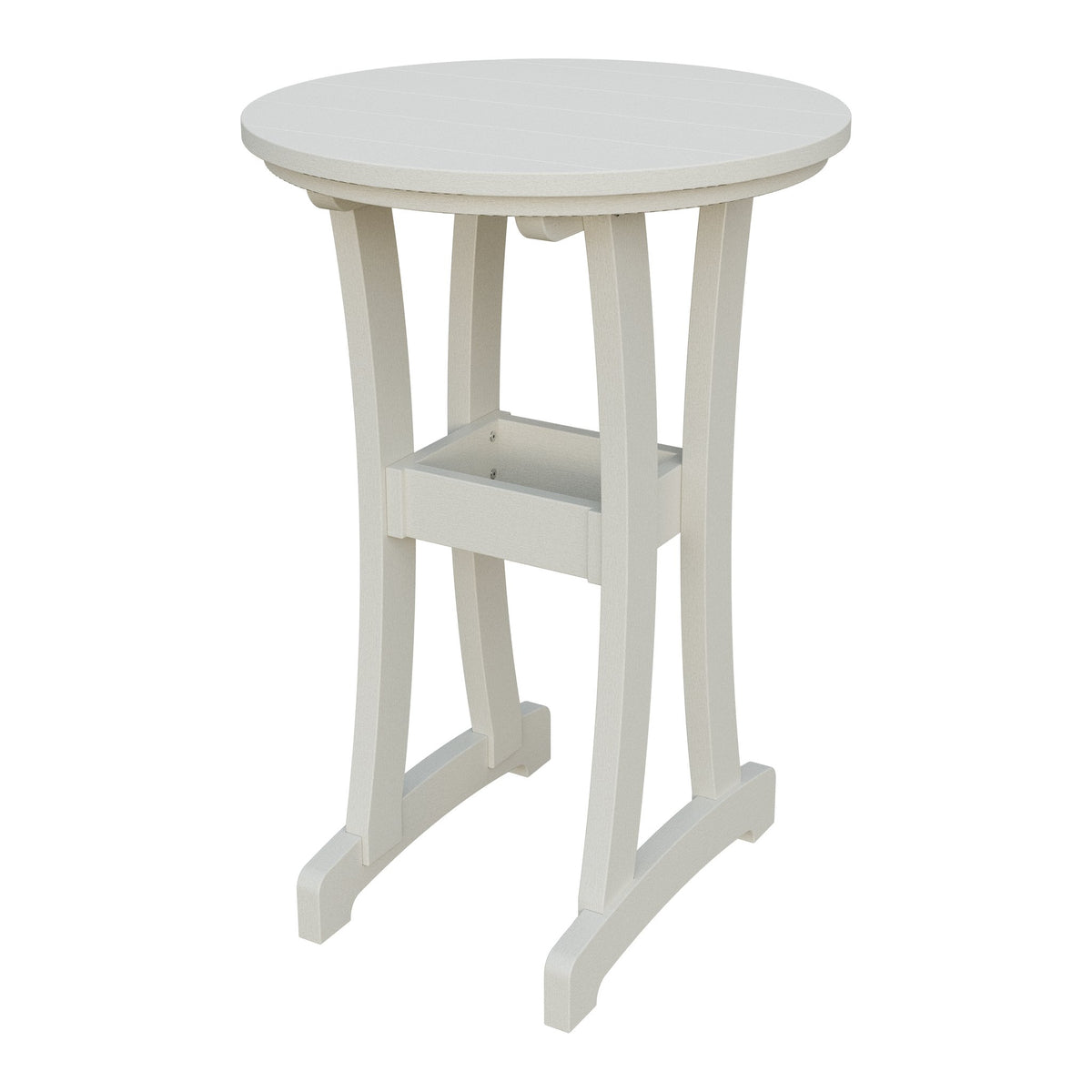 Amish Legacy 30" Round Outdoor Bar Table in Ivory