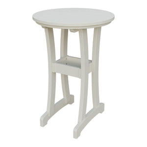 Amish Legacy 30" Round Outdoor Bar Table in Ivory