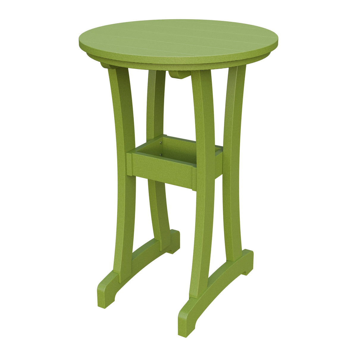Amish Legacy 30" Round Outdoor Bar Table in Tropical Lime Green