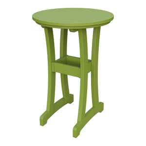 Amish Legacy 30" Round Outdoor Bar Table in Tropical Lime Green