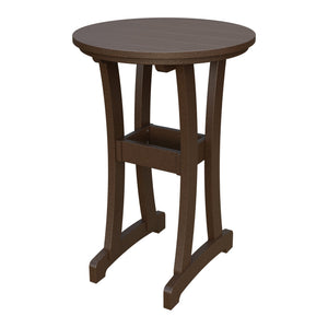 Amish Legacy 30" Round Outdoor Bar Table in Milwaukee Brown
