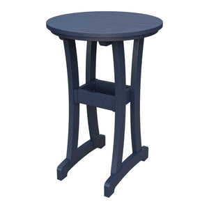 Amish Legacy 30" Round Outdoor Bar Table in Patriot Blue