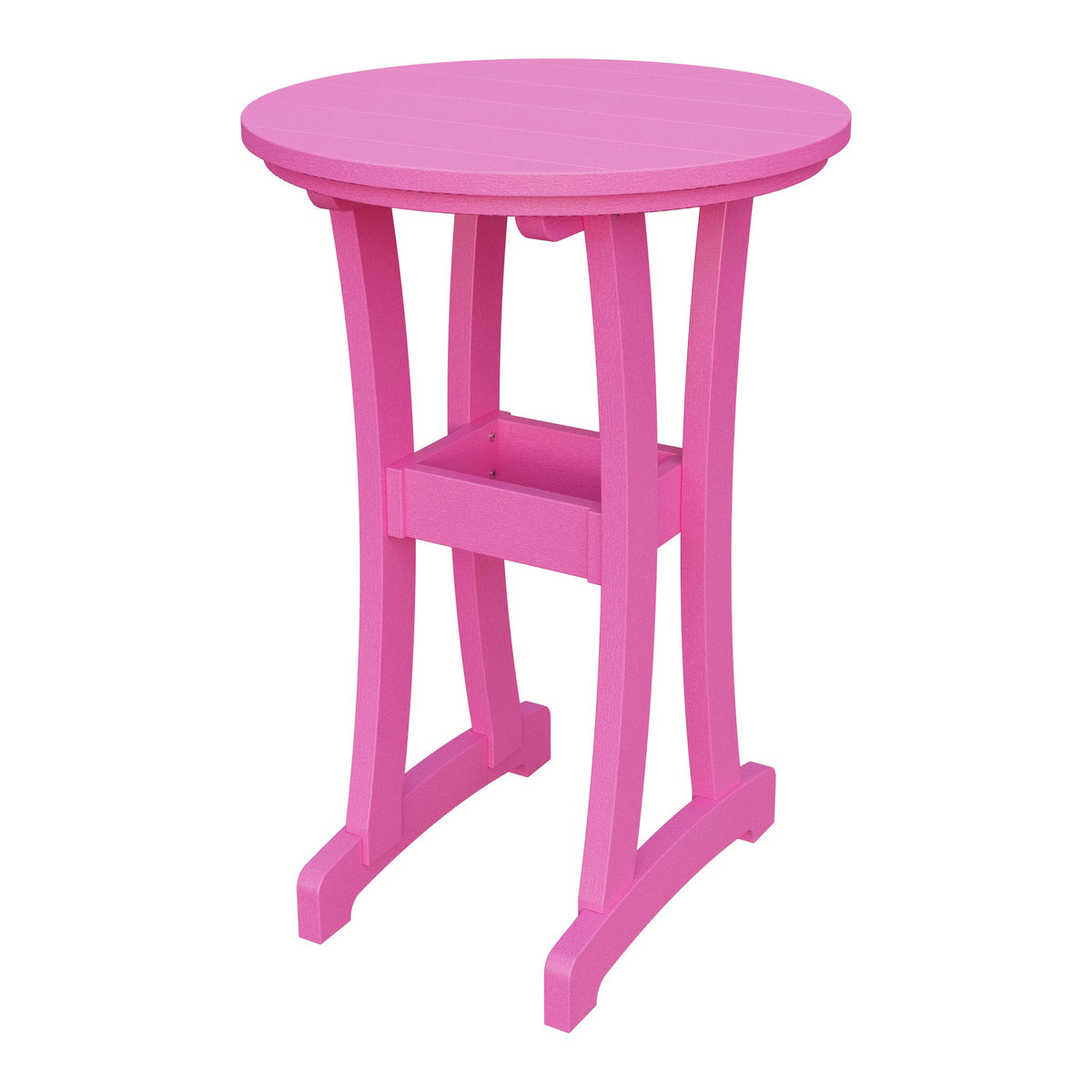 Amish Legacy 30" Round Outdoor Bar Table in Pink