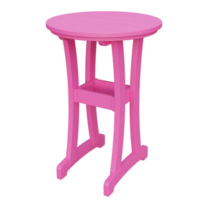 Amish Legacy 30" Round Outdoor Bar Table in Pink