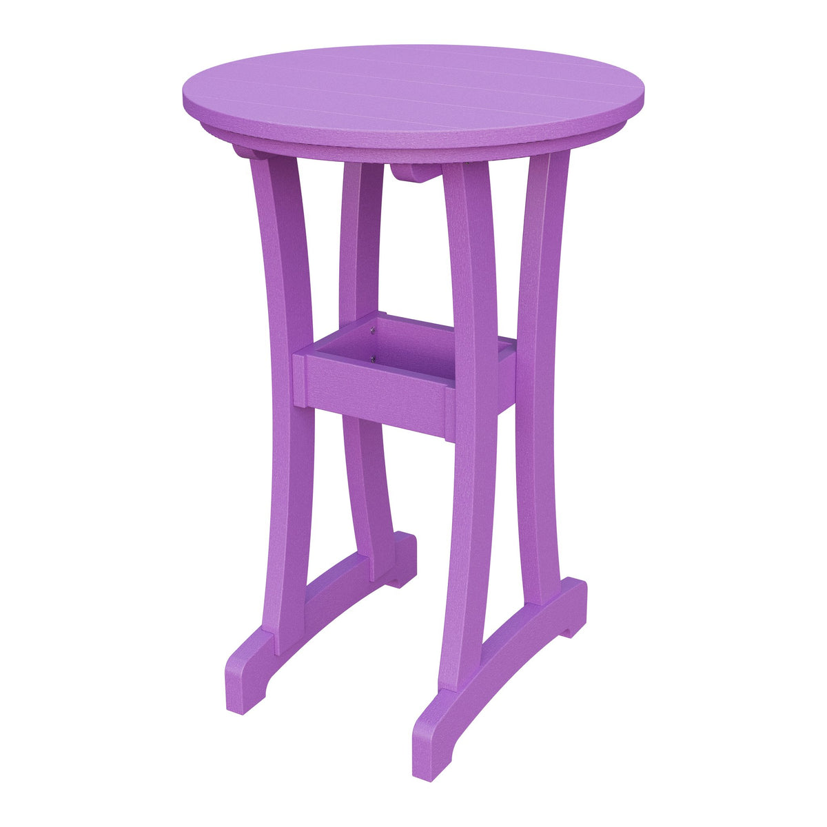 Amish Legacy 30" Round Outdoor Bar Table in Bright Purple
