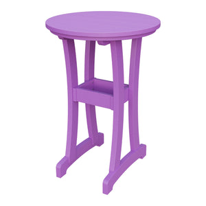 Amish Legacy 30" Round Outdoor Bar Table in Bright Purple