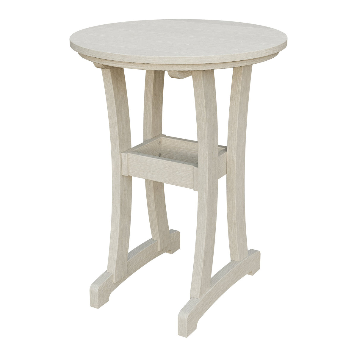Amish Legacy 30" Round Outdoor Bar Table in Seashell