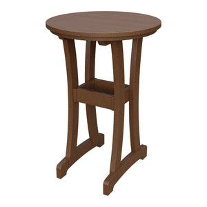 Amish Legacy 30" Round Outdoor Bar Table in Tudor Brown