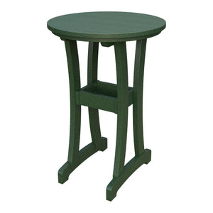 Amish Legacy 30" Round Outdoor Bar Table in Turf Green