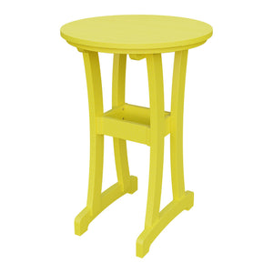 Amish Legacy 30" Round Outdoor Bar Table in Lemon Yellow