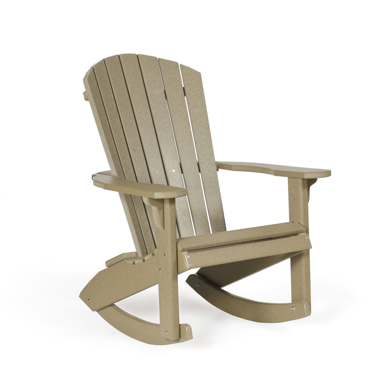 Fanback Poly Patio Amish Rocking Chair
