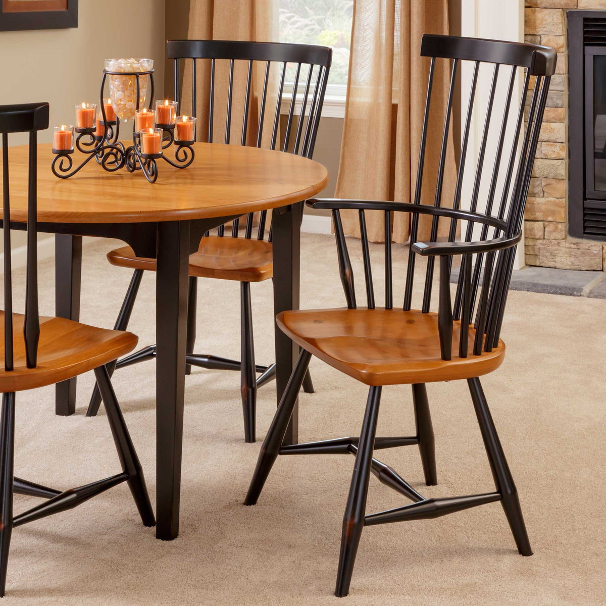 Amish Windham Windsor Spindle Dining Chair