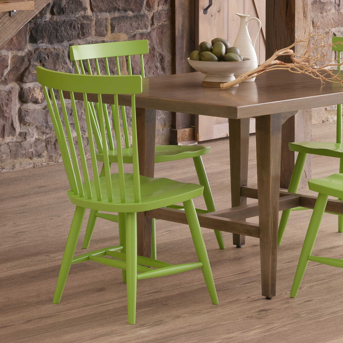 Amish Cordona Solid Wood Windsor Dining Chair