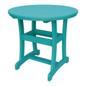 Amish Legacy 42" Round Outdoor Counter Table in Aruba Blue