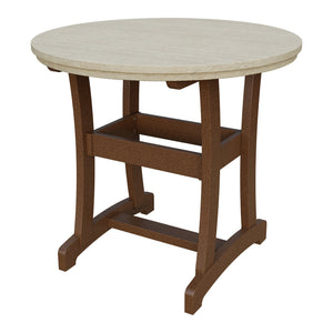 Amish Legacy 42" Round Outdoor Counter Table in Birchwood & Tudor Brown