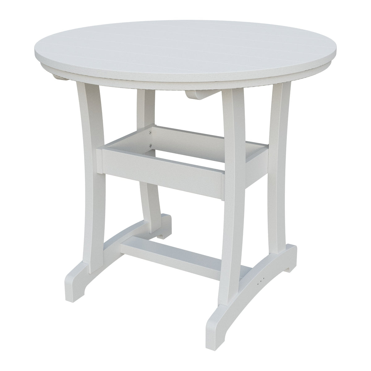 Amish Legacy 42" Round Outdoor Counter Table in Bright White