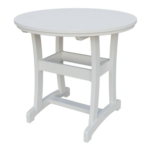 Amish Legacy 42" Round Outdoor Counter Table in Bright White
