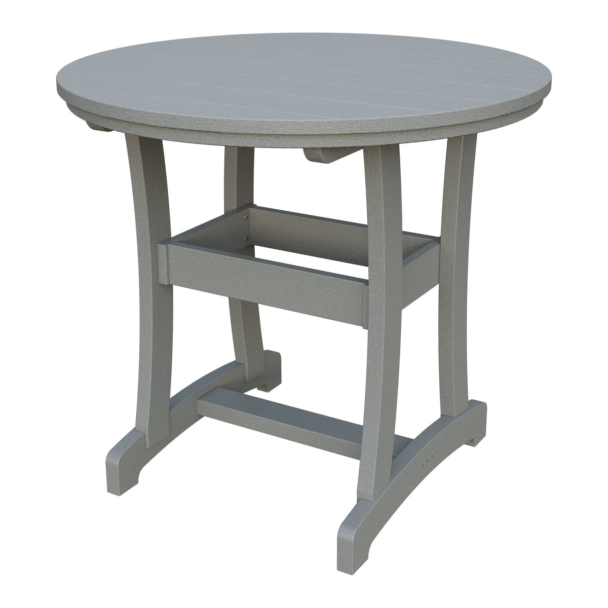Amish Legacy 42" Round Outdoor Counter Table in Light Gray