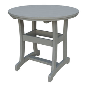 Amish Legacy 42" Round Outdoor Counter Table in Light Gray