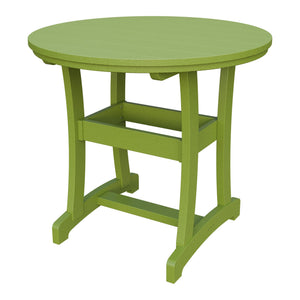 Amish Legacy 42" Round Outdoor Counter Table in Tropical Lime Green
