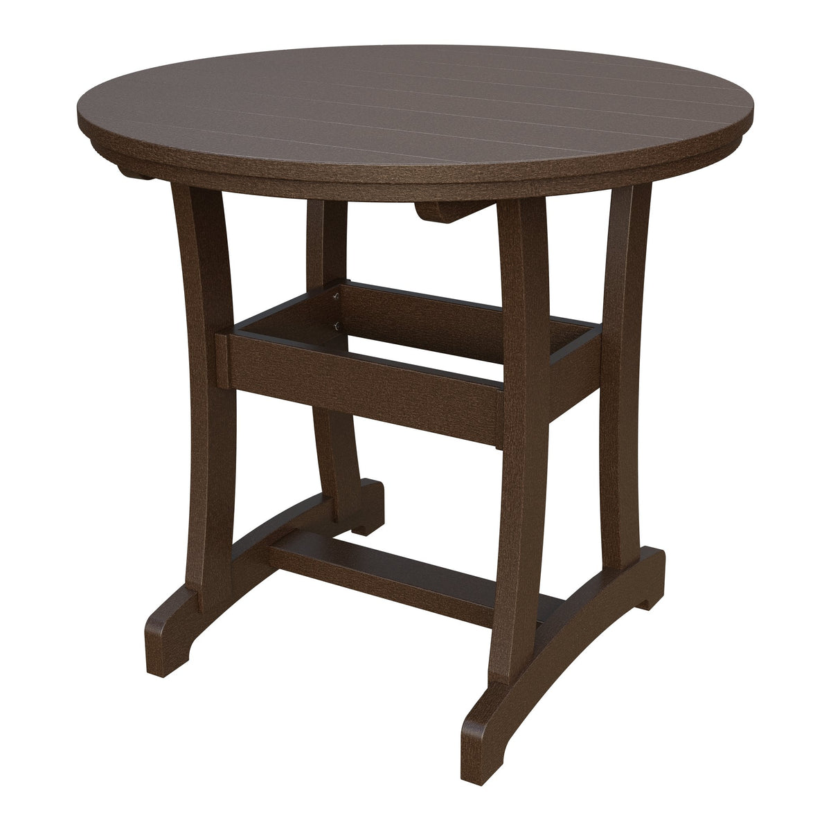 Amish Legacy 42" Round Outdoor Counter Table in Milwaukee Brown